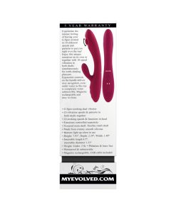 Evolved Jammin G Rechargeable Tapping Dual Stim Vibe Silicone Pink