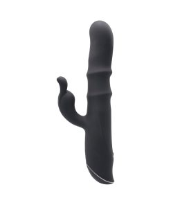 Evolved Ringmaster Rechargeable Dual Stim Vibe Silicone Black
