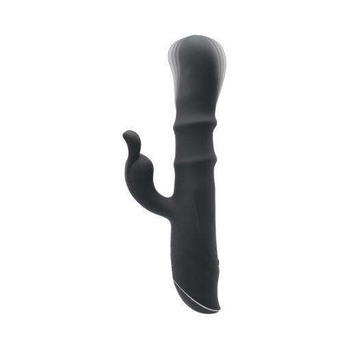 Evolved Ringmaster Rechargeable Dual Stim Vibe Silicone Black - Image 4