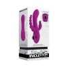 Evolved Fourgasm Rechargeable Triple Stim Vibe With Suction Silicone Purple