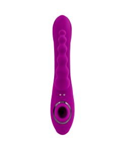 Evolved Fourgasm Rechargeable Triple Stim Vibe With Suction Silicone Purple