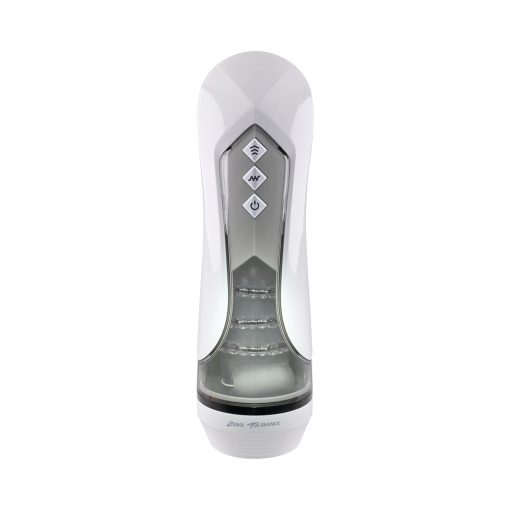 Zero Tolerance Stroking Buddy Rechargeable Vibrating Stroker White - Image 2