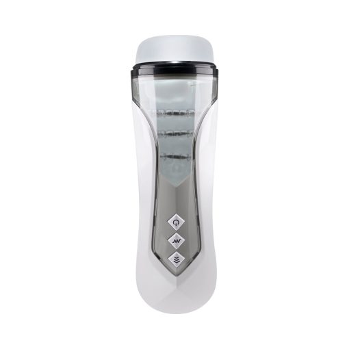 Zero Tolerance Stroking Buddy Rechargeable Vibrating Stroker White - Image 6