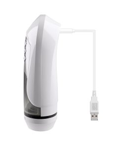 Zero Tolerance Stroking Buddy Rechargeable Vibrating Stroker White