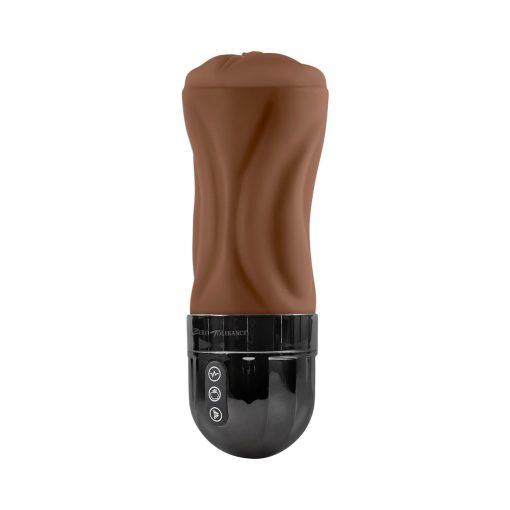 Zero Tolerance Tight Lipped Rechargeable Stroker With Suction Dark - Image 3
