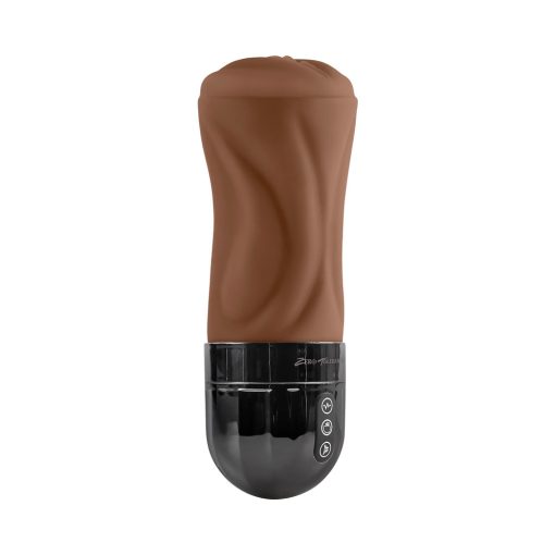 Zero Tolerance Tight Lipped Rechargeable Stroker With Suction Dark - Image 4