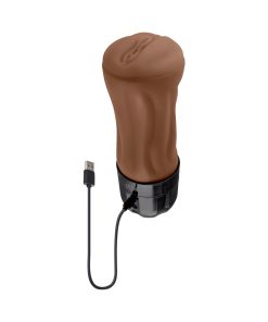 Zero Tolerance Tight Lipped Rechargeable Stroker With Suction Dark