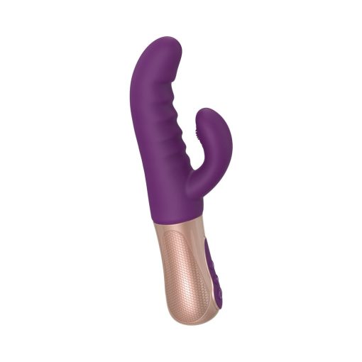 Sassy Bunny Thrusting Rabbit Vibrator – Dual Stimulator (Purple Rain) - Image 2