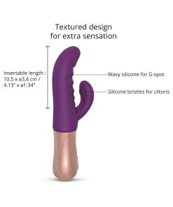 Sassy Bunny Thrusting Rabbit Vibrator – Dual Stimulator (Purple Rain)