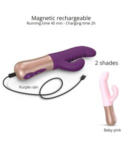 Sassy Bunny Thrusting Rabbit Vibrator – Dual Stimulator (Purple Rain)