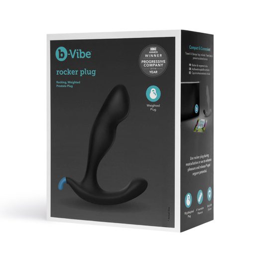 B-Vibe Rocker Rocking Weighted Prostate Plug Black - Image 2
