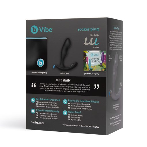 B-Vibe Rocker Rocking Weighted Prostate Plug Black - Image 10