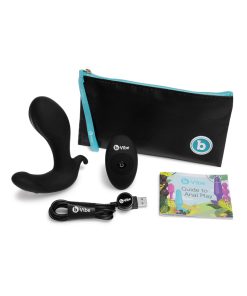 B-Vibe Expand Expanding And Vibrating Remote Control Plug Black