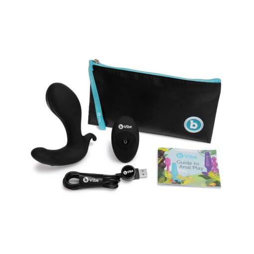 B-Vibe Expand Expanding And Vibrating Remote Control Plug Black