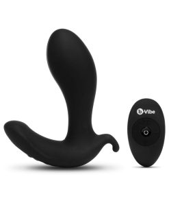 B-Vibe Expand Expanding And Vibrating Remote Control Plug Black