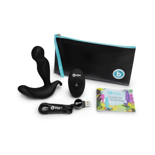 B-Vibe 360 Rotating And Vibrating Remote Control Plug Black