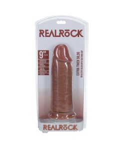 Realrock Extra Thick 9 In. Dildo Tan