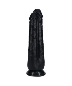 Realrock Two In One 9 In. / 10 In. Dildo Black