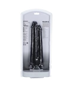 Realrock Two In One 9 In. / 10 In. Dildo Black