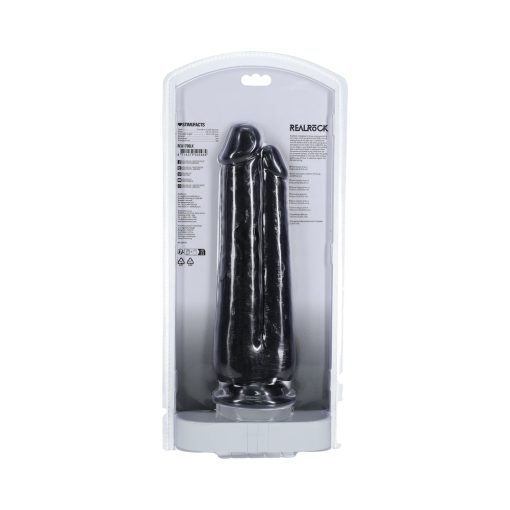 Realrock Two In One 9 In. / 10 In. Dildo Black - Image 5