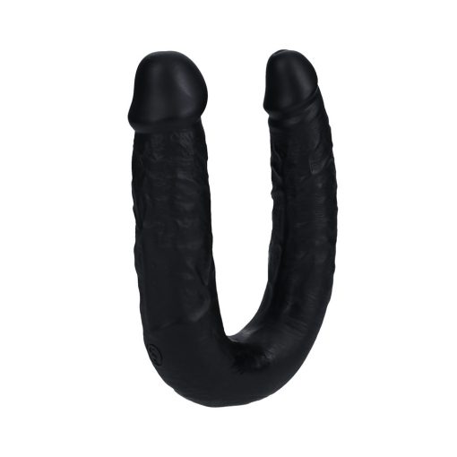 Realrock 7 In. U-Shaped Double Dildo Black - Image 3