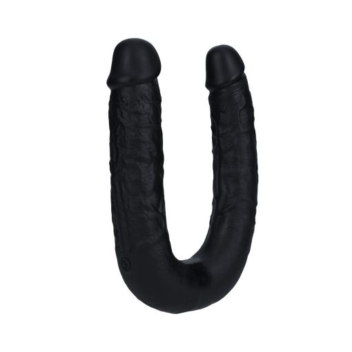 Realrock 9 In. U-Shaped Double Dildo Black - Image 2