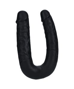Realrock 9 In. U-Shaped Double Dildo Black