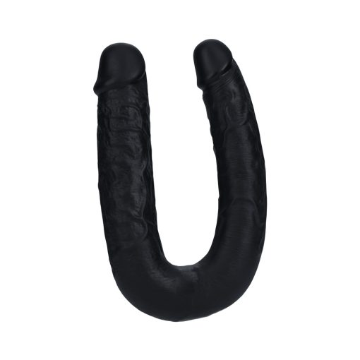Realrock 9 In. U-Shaped Double Dildo Black - Image 3