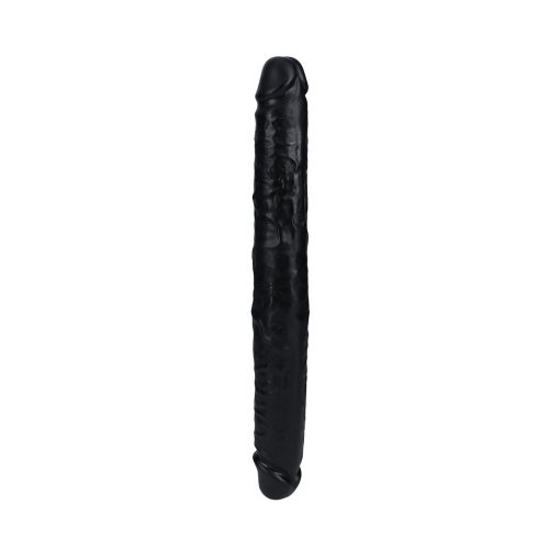 Realrock 14 In. Thick Double-Ended Dong Black - Image 2
