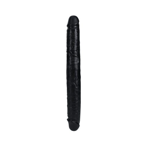 Realrock 14 In. Thick Double-Ended Dong Black - Image 3