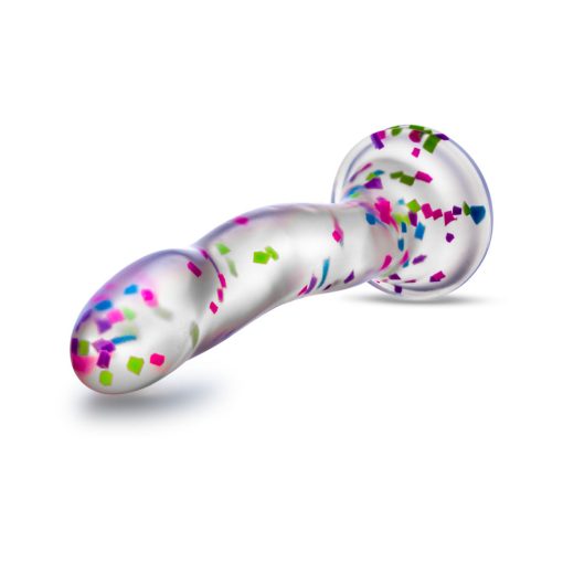 Neo Elite Hanky Panky 7.5 In. Glow-In-The-Dark Silicone Confetti Dildo - Image 5