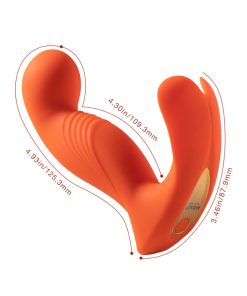 Honey Play Box Crave 3 G-Spot Vibrator With Rotating Massage Head And Clit Tickler Orange