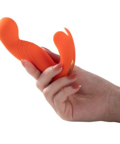 Honey Play Box Crave 3 G-Spot Vibrator With Rotating Massage Head And Clit Tickler Orange