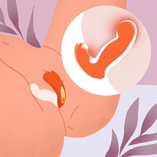 Honey Play Box Crave 3 G-Spot Vibrator With Rotating Massage Head And Clit Tickler Orange - Image 9