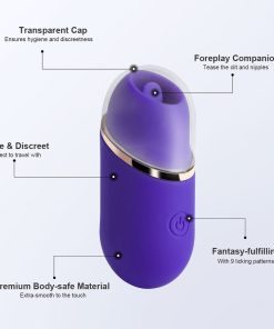 Honey Play Box Abby Mini Clit Tongue Licking Vibrator Purple