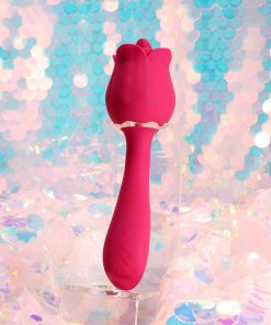 Honey Play Box Rhea The Rose Clit Tongue Licking Vibrator And G-Spot Massager Red