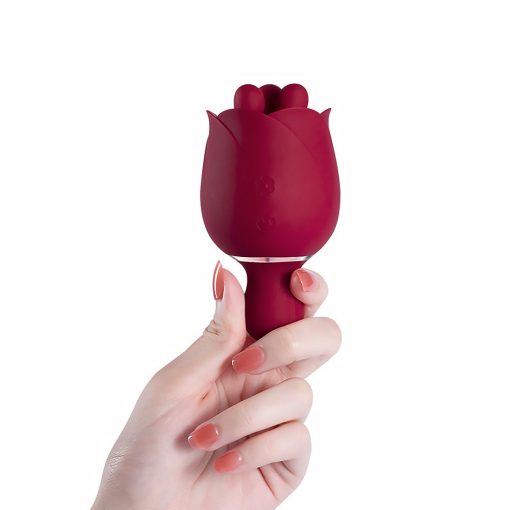 Honey Play Box Rosewyn Rotating Rose Vibrator And Pinpoint Stimulator Red - Image 3