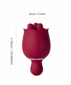 Honey Play Box Rosewyn Rotating Rose Vibrator And Pinpoint Stimulator Red