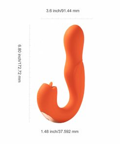 Honey Play Box Joi Rotating Head G-Spot Vibrator And Clit Licker Orange