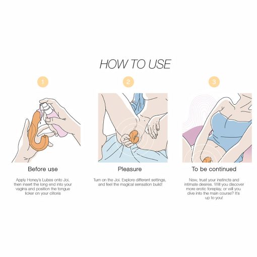 Honey Play Box Joi Rotating Head G-Spot Vibrator And Clit Licker Orange - Image 6