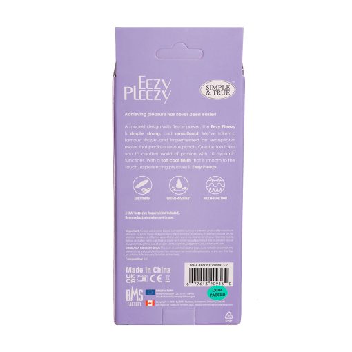 Simple & True Eezy Pleezy Classic Vibrator 5.5 In. Purple - Image 8