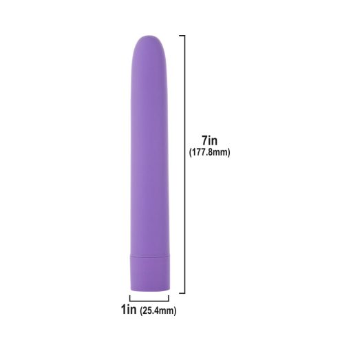 Simple & True Eezy Pleezy Classic Vibrator 7 In. Purple - Image 5