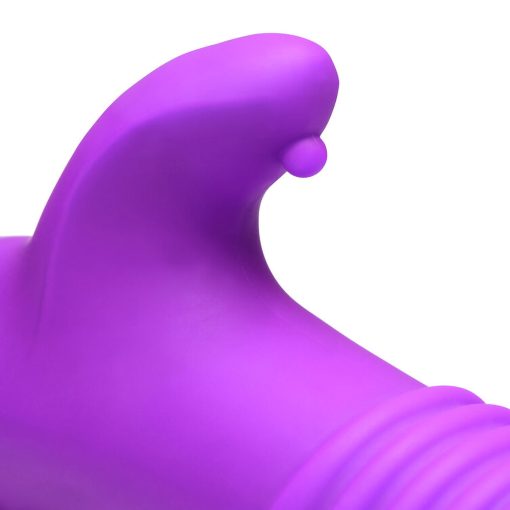 Gossip Blaster 7X Thrusting Silicone Rabbit Vibrator Violet - Image 3