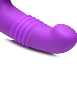 Gossip Blaster 7X Thrusting Silicone Rabbit Vibrator Violet