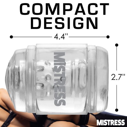 Mistress Double Shot Ass And Mouth Mini Masturbator Clear - Image 8