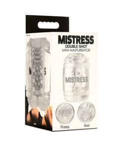 Mistress Double Shot Pussy And Ass Mini Masturbator Clear