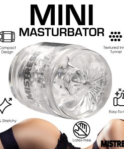 Mistress Double Shot Pussy And Ass Mini Masturbator Clear
