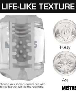 Mistress Double Shot Pussy And Ass Mini Masturbator Clear