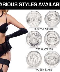 Mistress Double Shot Pussy And Ass Mini Masturbator Clear