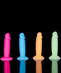 Addiction Silly Willy Glow-In-The-Dark 3.3 In. Silicone Dildo 12-Piece Fishbowl Display